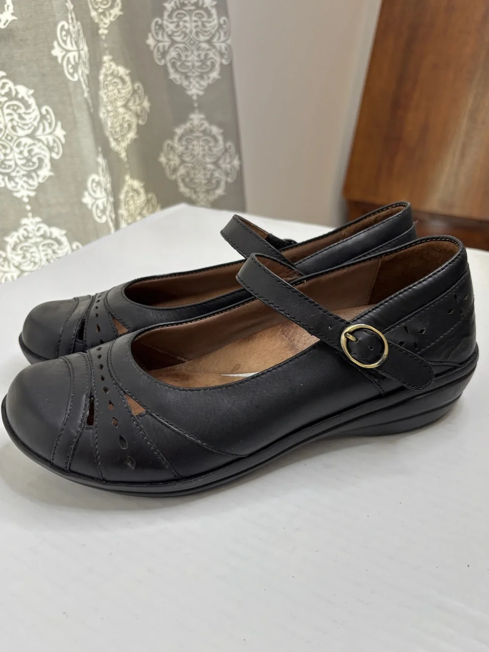 Dansko Mathilda Womens Sz 39 US 8.5 / 9 Black Leather Mary Jane Slip On shoes